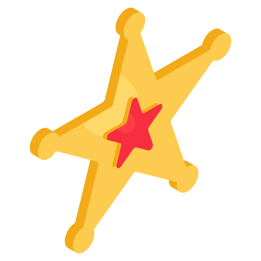 badge de sheriff Icône gratuit