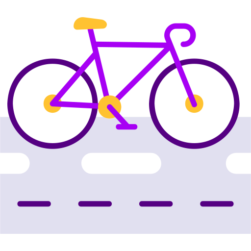 carril bici icono gratis