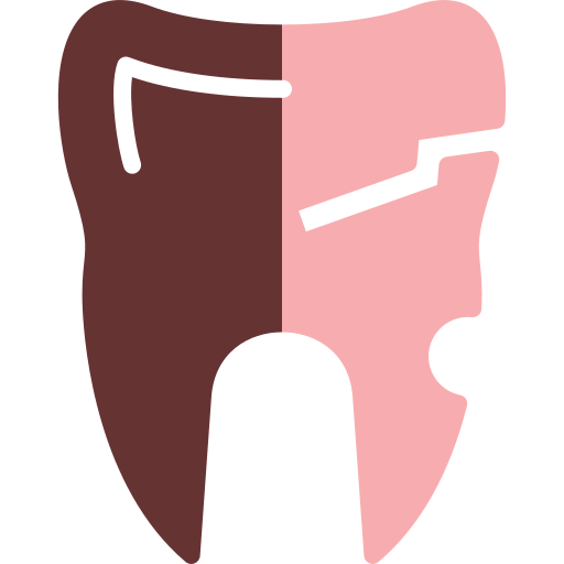 diente quebrado icono gratis