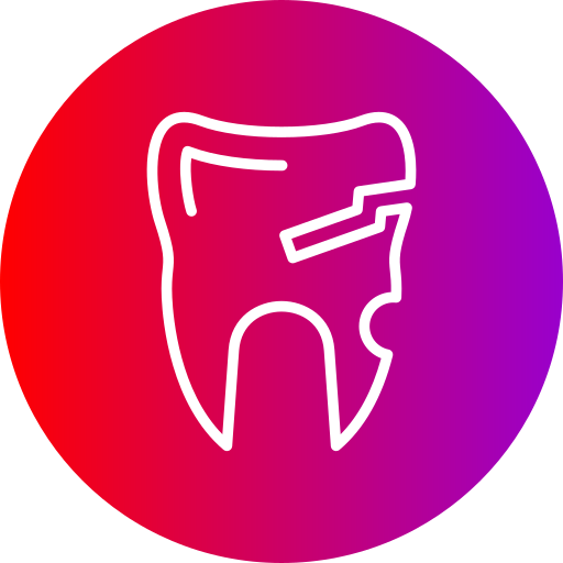 diente quebrado icono gratis