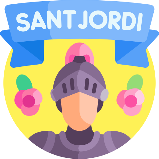 día de sant jordi icono gratis