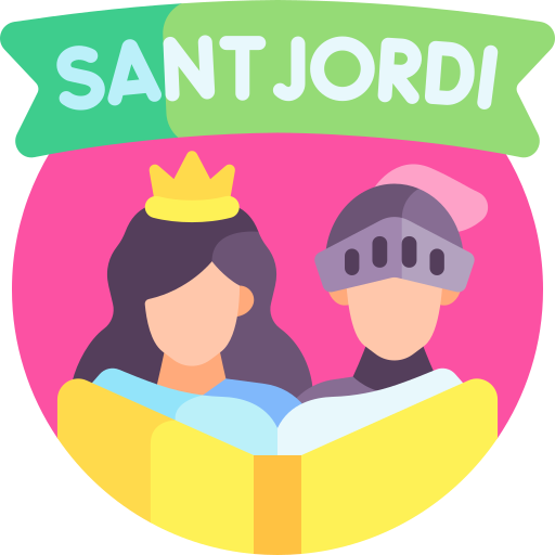 Sant jordi day free icon