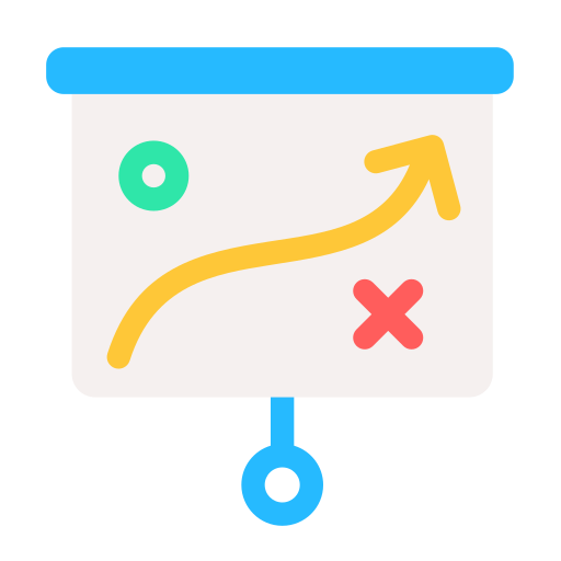 estrategia de negocios icono gratis
