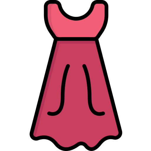 Dress Flatart Icons Lineal Color icon