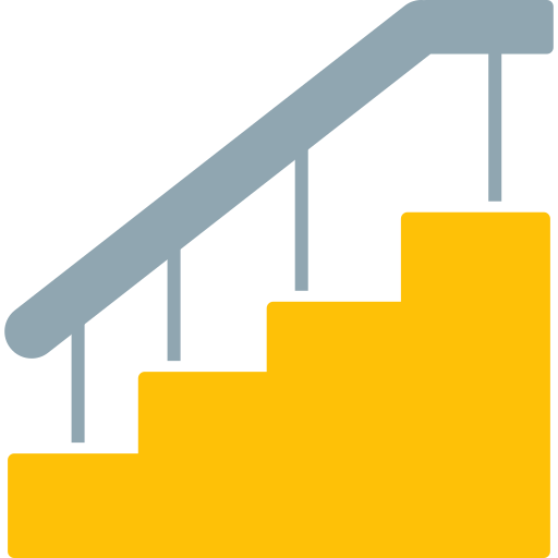 escaliers Icône gratuit