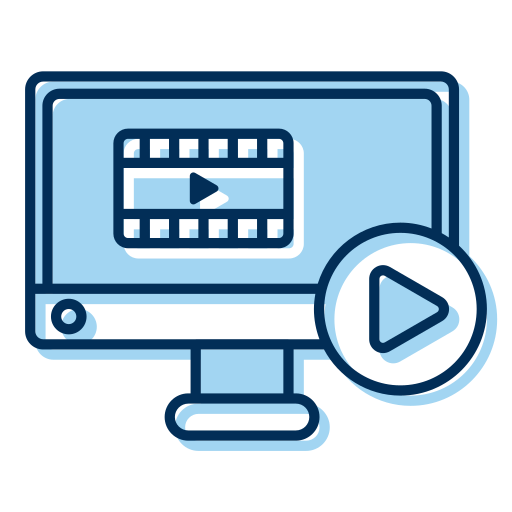 reproductor de video icono gratis