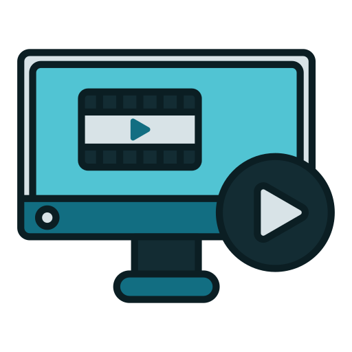 reproductor de video icono gratis