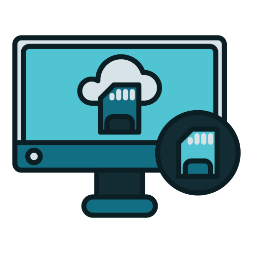 almacenamiento en la nube icono gratis