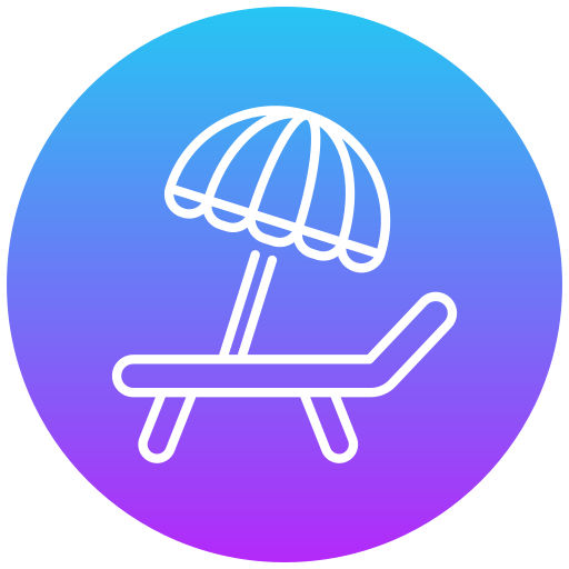 silla de playa icono gratis