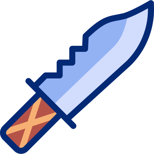 cuchillo de combate icono gratis