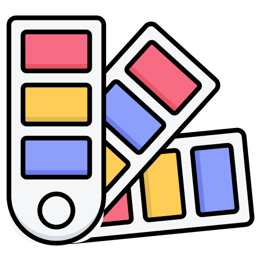 muestras de color icono gratis