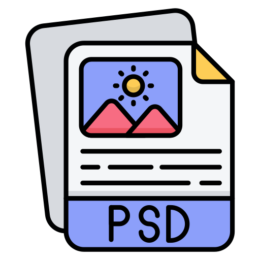 formato psd icono gratis