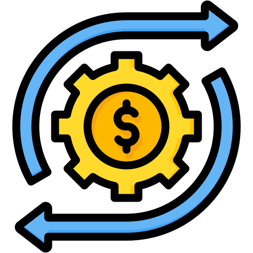 administración del dinero icono gratis