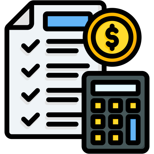 presupuesto icono gratis