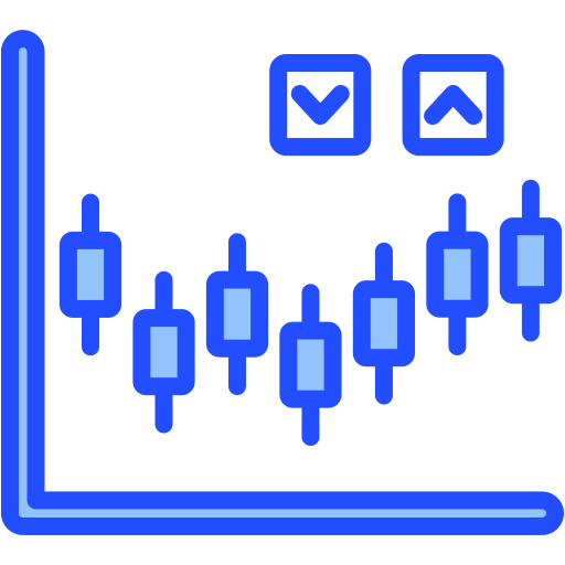 gráfico de acciones icono gratis