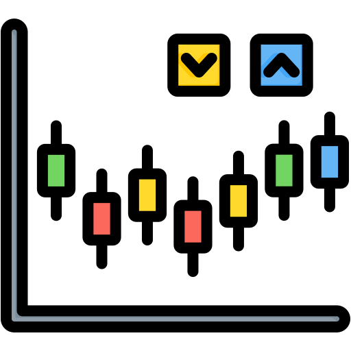 gráfico de acciones icono gratis