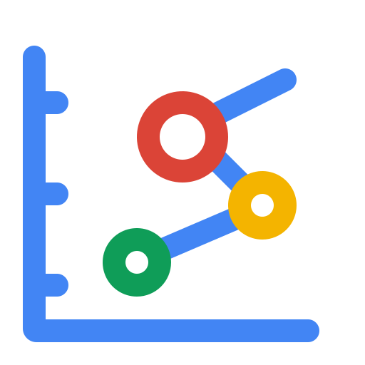 gráfico de matriz de puntos icono gratis