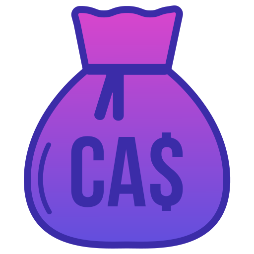 dolar canadiense icono gratis