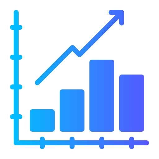 gráfico de barras icono gratis