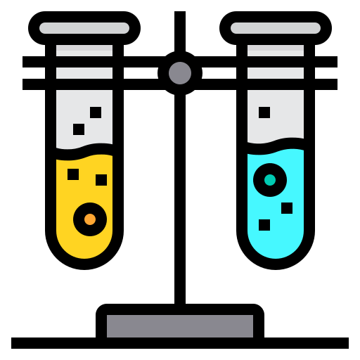 Test tube itim2101 Lineal Color icon