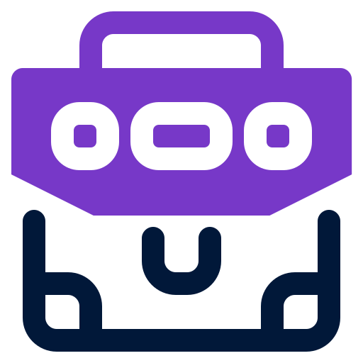 maletín icono gratis