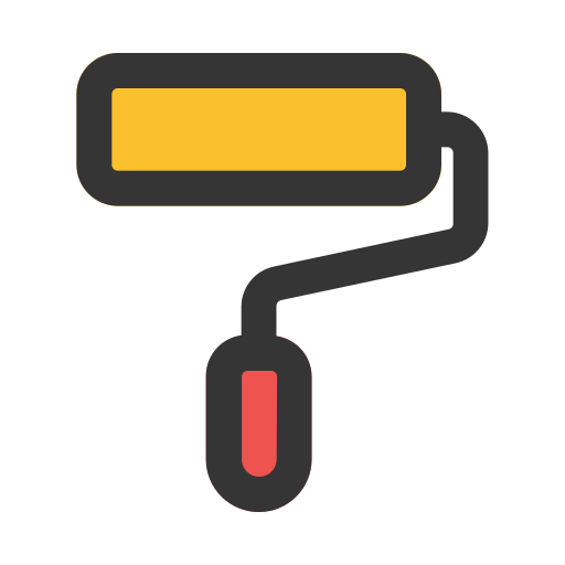 페인트 롤러 무료 아이콘