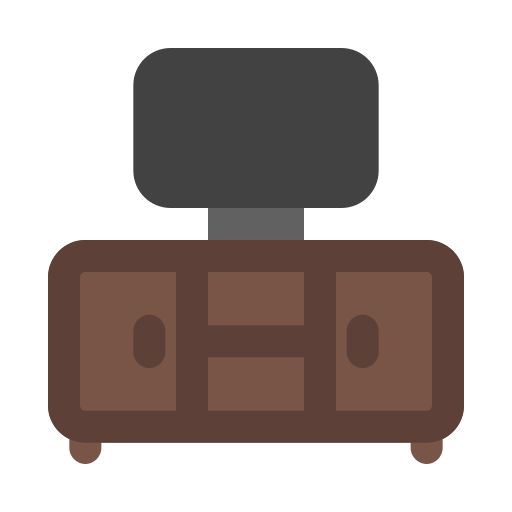 mesa de televisión icono gratis