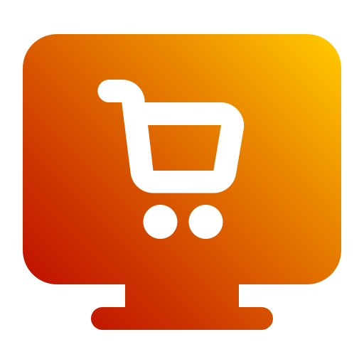 las compras en línea icono gratis