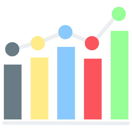 gráfico de barras icono gratis