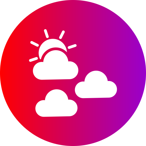nuage et soleil Icône gratuit