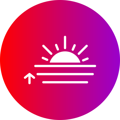 lever du soleil Icône gratuit