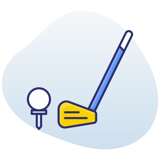 palo de golf icono gratis