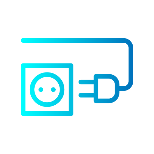 Plug in free icon