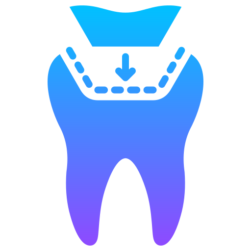 relleno de dientes icono gratis