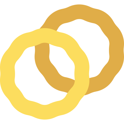 aros de cebolla icono gratis