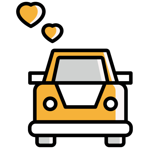 voiture de mariage Icône gratuit