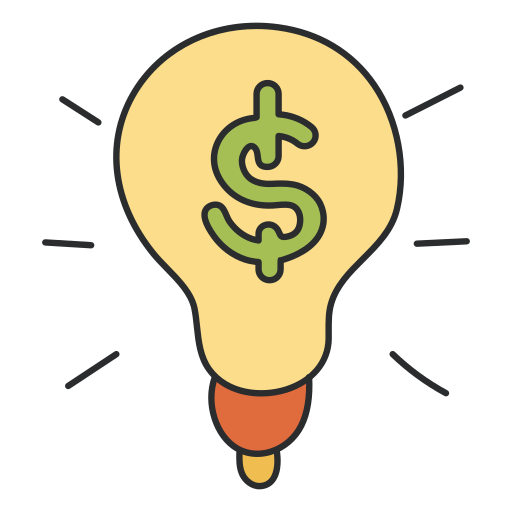 idea financiera icono gratis