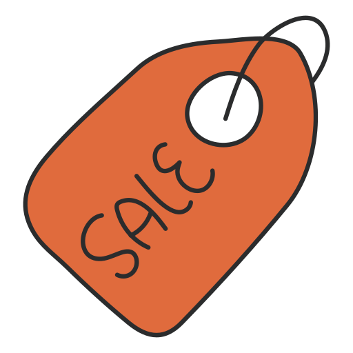 etiqueta de venda grátis ícone