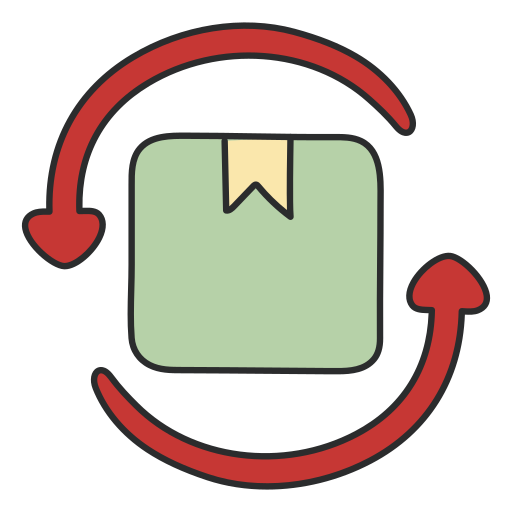Parcel return free icon Parcel return free icon
