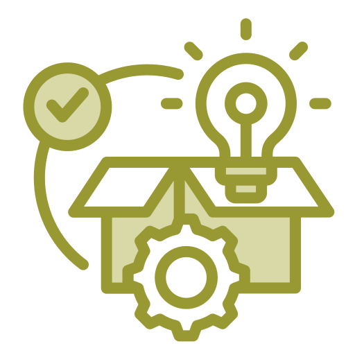 innovación de producto icono gratis