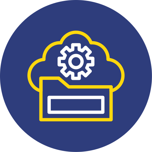 Cloud storage free icon