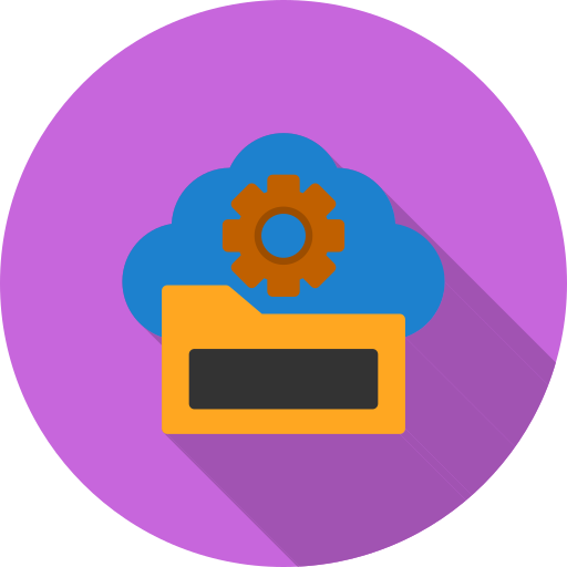 Cloud storage free icon