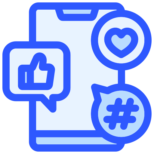 medios de comunicación social icono gratis