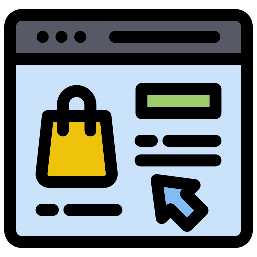 comercio electrónico icono gratis