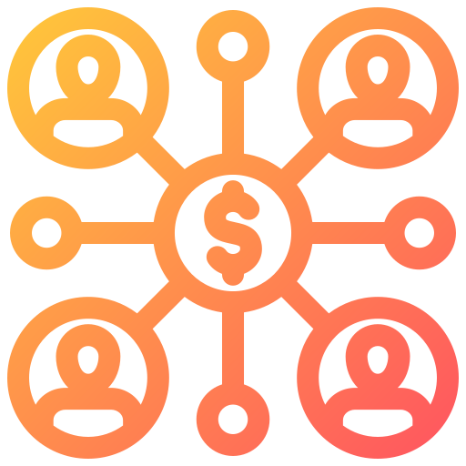 la comercialización del afiliado icono gratis