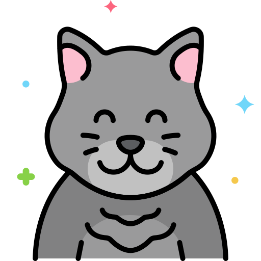 gato británico de pelo corto icono gratis