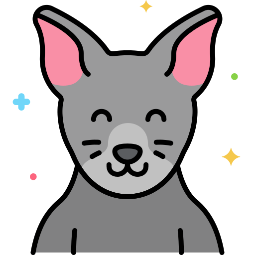 gato azul ruso icono gratis