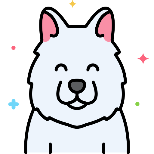 samoyedo icono gratis