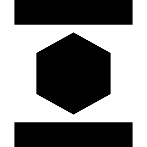 Black hexagon icon - Free black shape icons