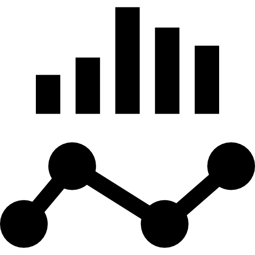 gráfico de linea icono gratis